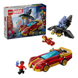 LEGO Marvel Deportivo de Iron Man y Black Panther vs Hulk Rojo 76310