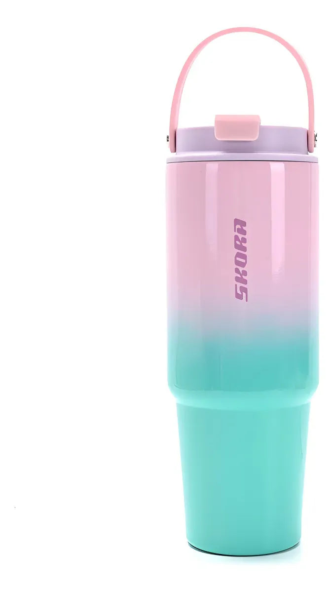 Vaso térmico degrade con doble pico 900 ml 40586