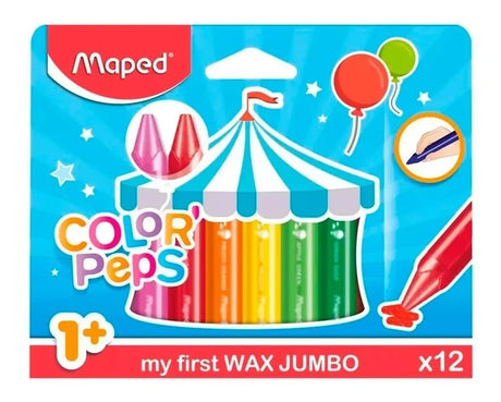 Maped Ceras Grases Color Peps x12 Jumbo 861311