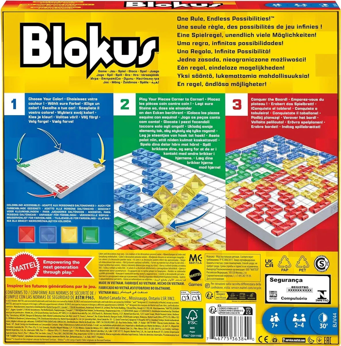 Juego De Mesa Blokus Mattel BJV44