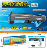 Pistola De Agua Doble Cañón Eléctrica Kb1380 Shine Negro