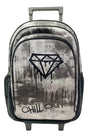 Mochila Carrito Escolar Chill Out 18 Pulgadas Zykl002 Shine Negro