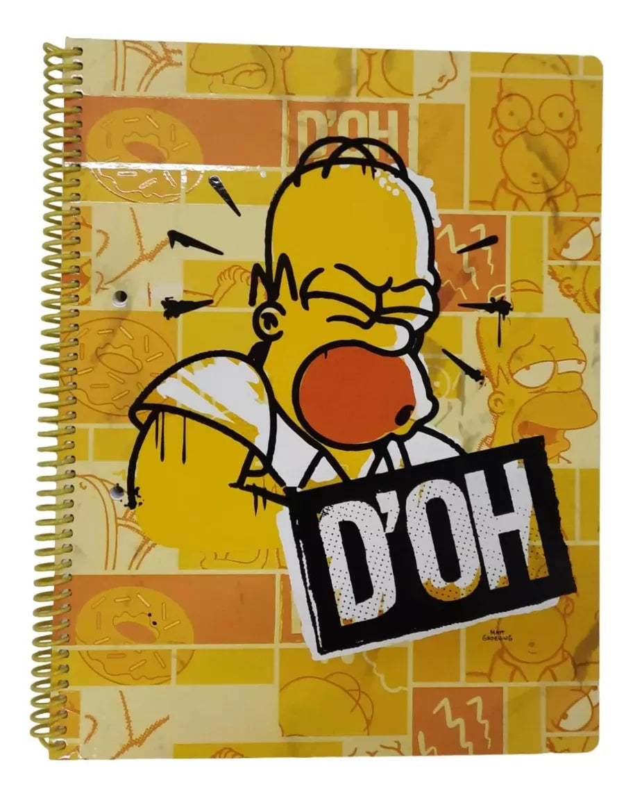 Mooving Cuaderno Universitario Simpsons Rayado 1208196