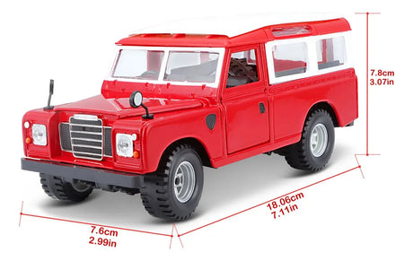Bburago 1:24 Land Rover Serie II Rojo 18-22063