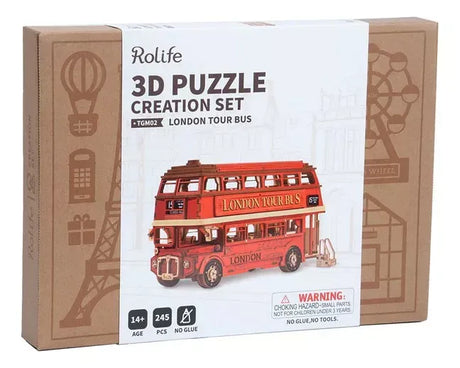 Robotime Puzzle 3d Autobus Turistico De Londres Tgm02 Rolife