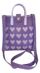 Bandolera Mini Tote Con Manijas Y Correa 18x22cm Sl2302 Shine