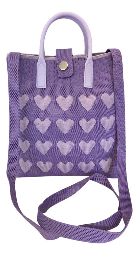 Bandolera Mini Tote Con Manijas Y Correa 18x22cm Sl2302 Shine