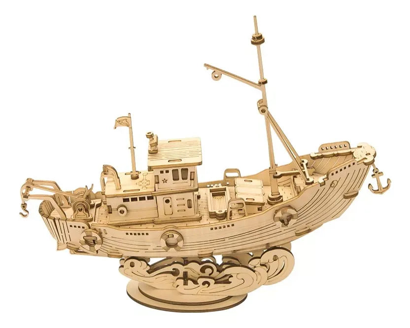 Robotime Puzzle 3d Barco Pesquero Tg308 Rolife