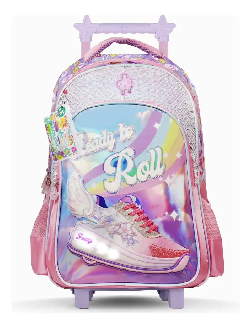 Footy Mochila Carro 18p C/Luz To Roll FL26401
