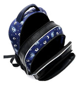 Skora Set X4 Mochila 16p, Carro, Lunchera Y Cartuchera 42929 Azul