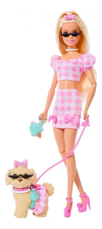 Barbie Muñeca Twinning Looks Con Perrito, Ropa Y Accesorios JFP36