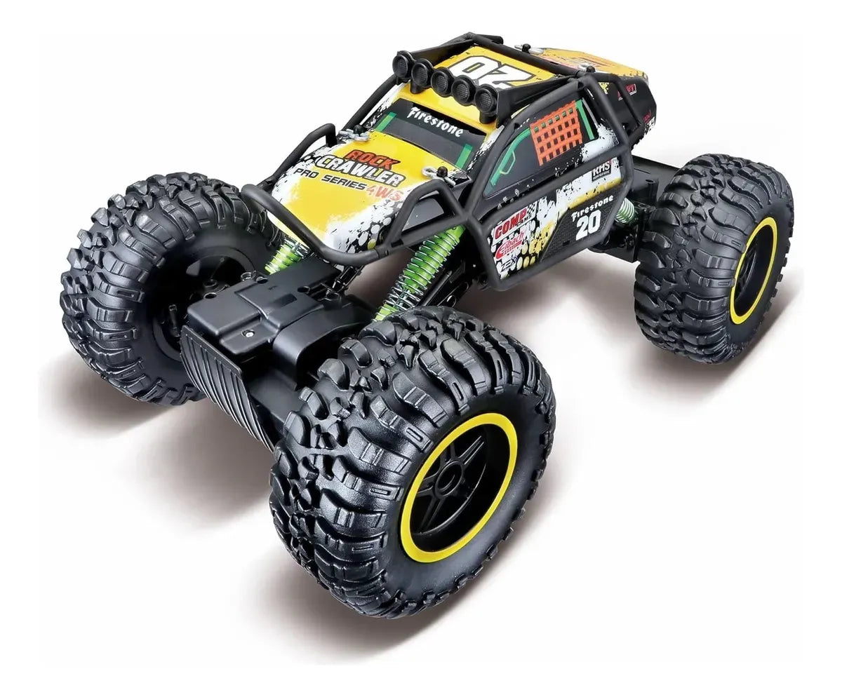 Maisto Rock Crawler Pro Series 4WS a Radio Control Negro/Amarillo 81334