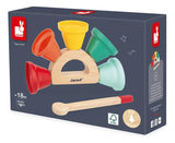Janod Juego De Campanillas De Mano De Madera Y Metal J07638