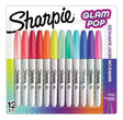 Sharpie Marcadores Punta Fina X12 Glam Pop 2185226