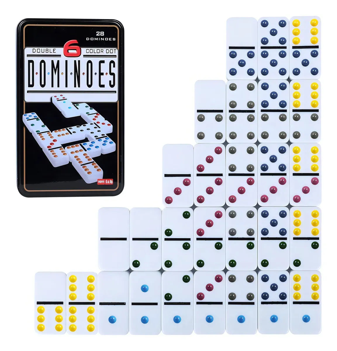 Set Domino De Colores 28 Pzs 56016