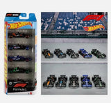Hot Wheels Pack X5 Coches De Fórmula 1 1:64 Jgf58 Mattel