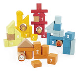 Janod Balde Granja Bloques De Madera De 56 Piezas J03330