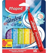 Maped Rotuladores Para Vidrio X6 + Cloth Estu 844822