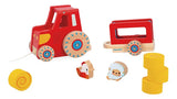 Janod Granja Tractor Con Cuerda De Arrastre J03317