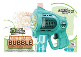 Mini Pistola Burbujero Luces Automática A Pila Kb1322 Shine Azul