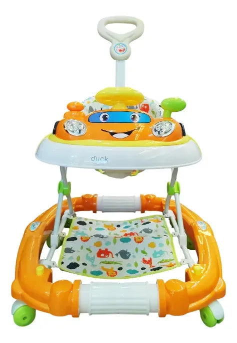 Duck Andador auto 3 En 1 c/Manija naranja 9802H