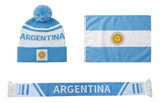 Combo Bandera Gorro Y Bufanda Selección Argentina