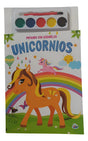 Kit X10 Sets Para Pintar Con Acuarelas Unicornios Bk-331