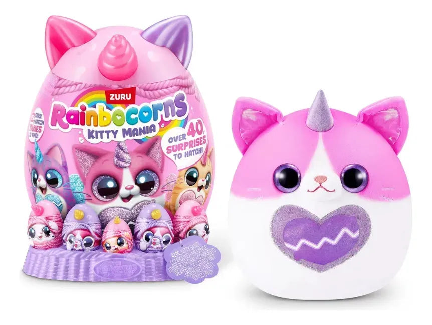 Zuru Rainbocorns Eggzania 30cm Kitty Mania 6082
