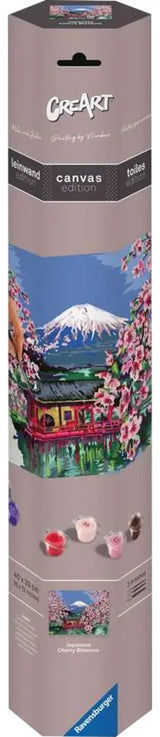 Ravensburger CreArt Serie B Canvas Pinta Por Numeros Jap.Cherry Blossom 23914