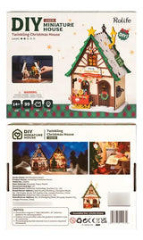 Robotime Rolife Puzzle 3d Casa Navideña Ds036
