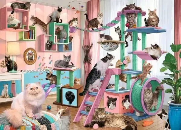Ravensburger Puzzle 1000 Pzs Cat Tree Heaven 12000875