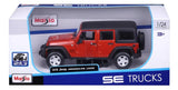 Maisto 1:24 Jeep Wrangler Unlimited 2015 Naranja Metalizado 31268