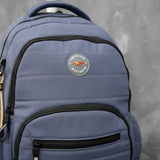 Combo Mochila 18p Carrito + Cartuchera + Lunchera Kinderland Azul-sl2504-sl2501-sl2503