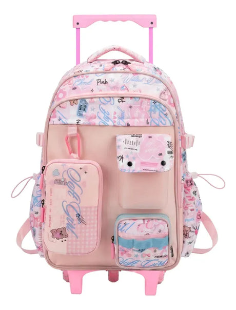Chimola Mochila Carro 18p Hologram Colecction Pink TR217