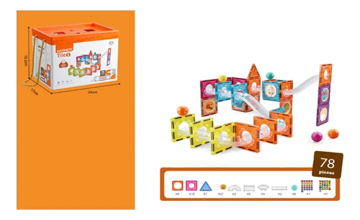 Bloques Construcción Magnéticos Magnetic Tiles Shine 2414004