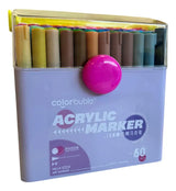 Marcadores Acrílicos con Estuche X60 Colores SL7110