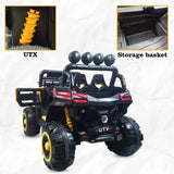 Auto A Bateria Jeep Todo Terreno Naranja DLX-6188