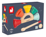 Janod Juego De Campanillas De Mano De Madera Y Metal J07638