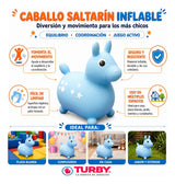 Caballito Saltarin Goma Gde Color Pastel 101268