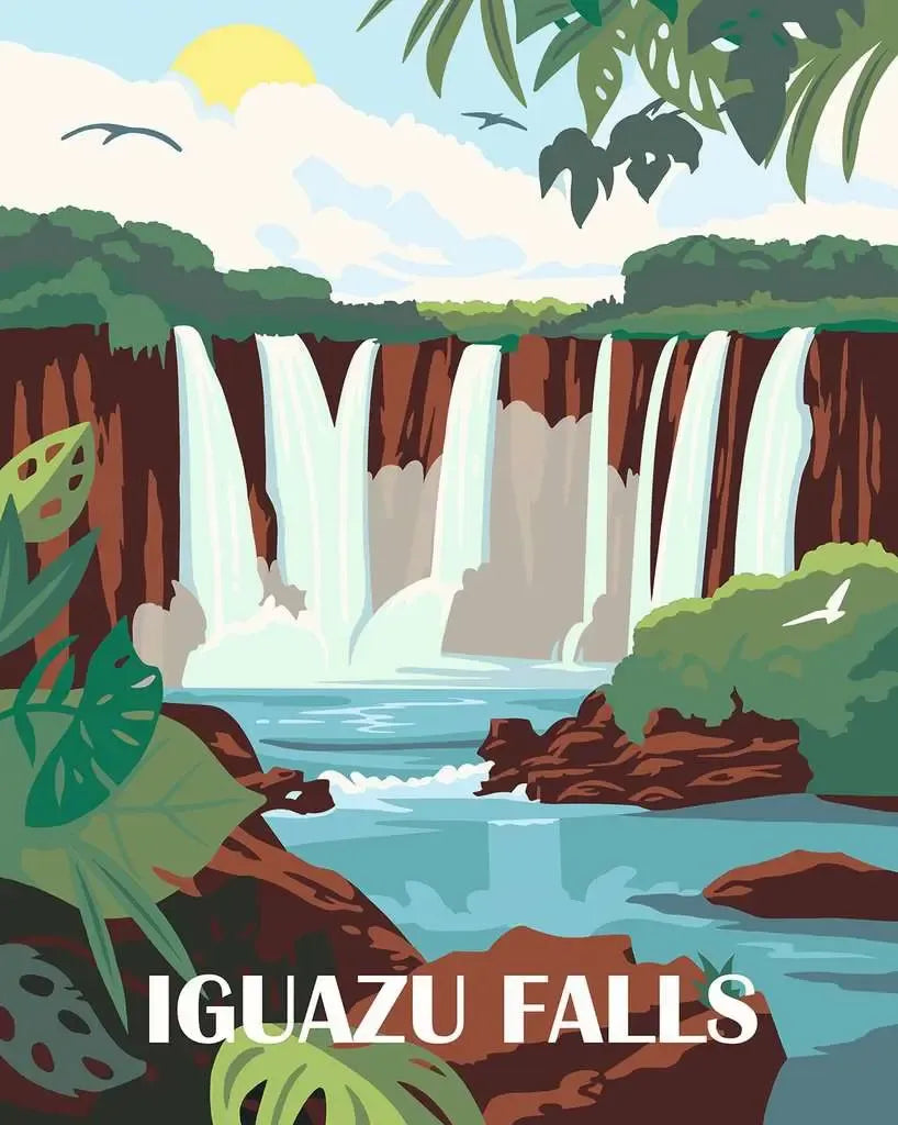 Ravensburger CreArt Pinta Por Numeros Iguazu Falls 25894