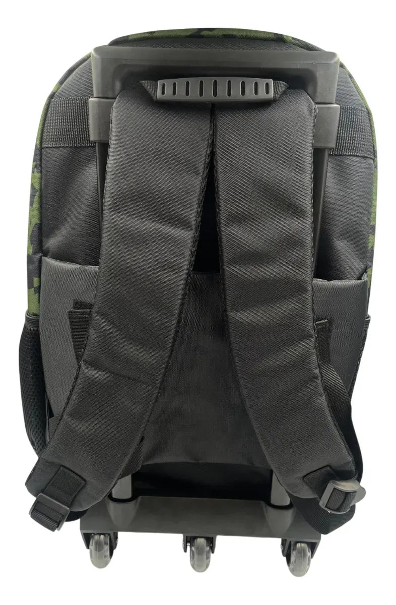 Mochila Carrito Escolar Skater 18 Pulgadas Zykl001 Shine Negro