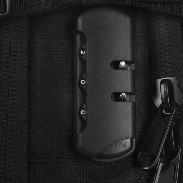 Mochila De Compresion Travel Go WDLT Negra Con Cerradura 39459