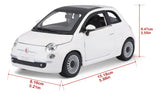 Bburago 1:24 Fiat 500 Blanco 18-22106