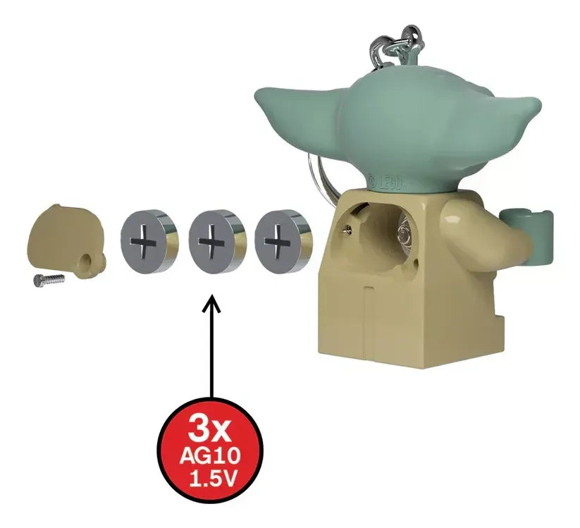 Lego Llavero Grogu Star Wars Con Luz LGL-KE179AH LE014