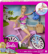 Muñeca Barbie Set De Juego Con Bicicleta Hby28 Mattel
