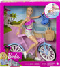 Muñeca Barbie Set De Juego Con Bicicleta Hby28 Mattel