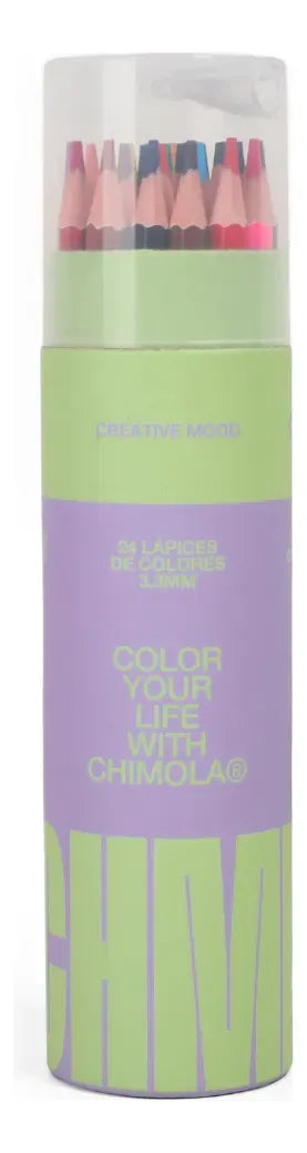 Chimola Set De Lapices x24 Purple ST69
