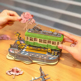 Robotime Puzzle 3d Tranvia Viaje De Sakura Tgs02 Rolife