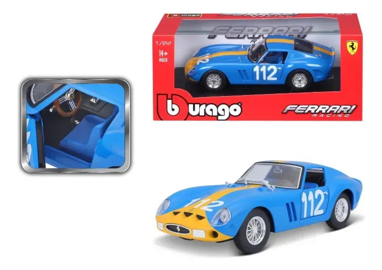 Bburago 1:24 Ferrari 250 GTO Azul 18-26305