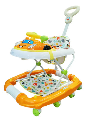 Duck Andador auto 3 En 1 c/Manija naranja 9802H